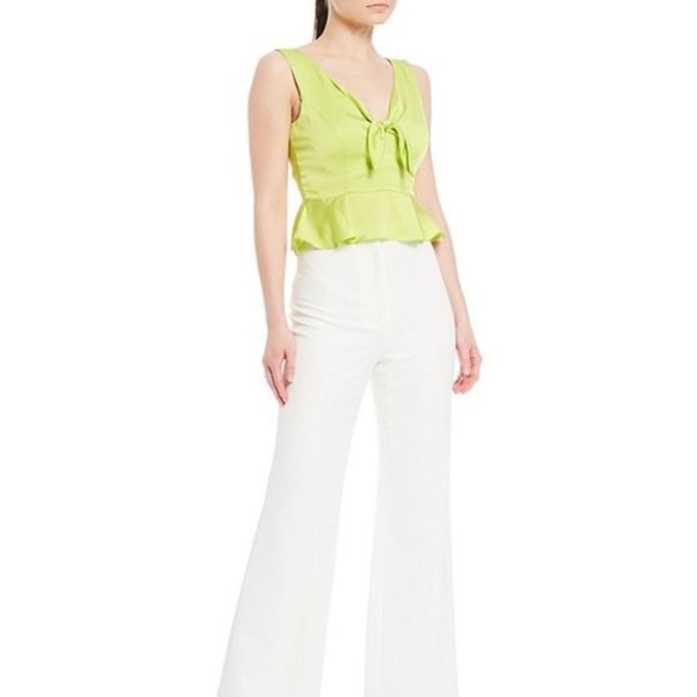 Gianni Bini Carol V-Neck Tie Front Blouse